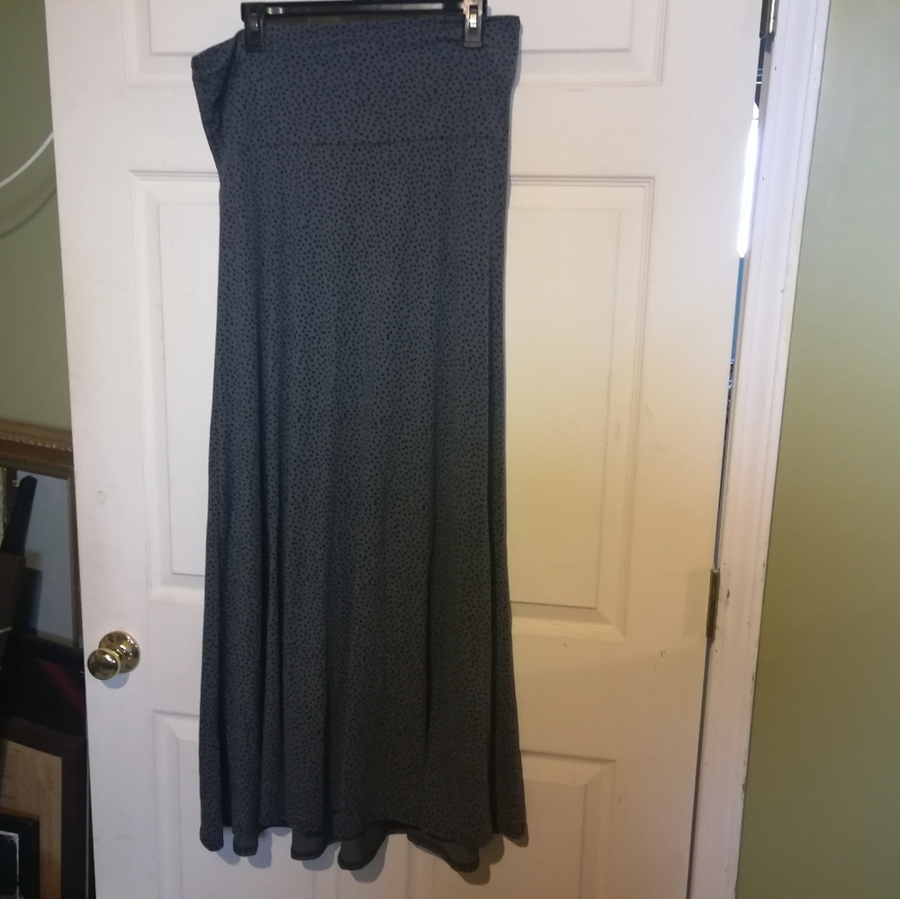 MOVING SALE! LuLaRoe polka dot Maxi skirt L
